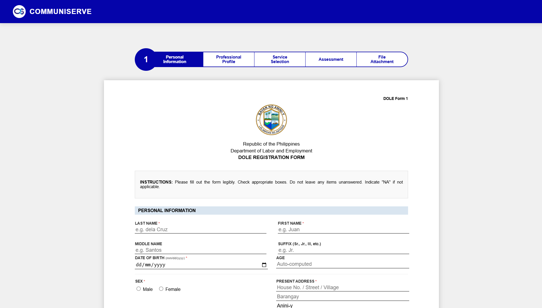 Personal Info