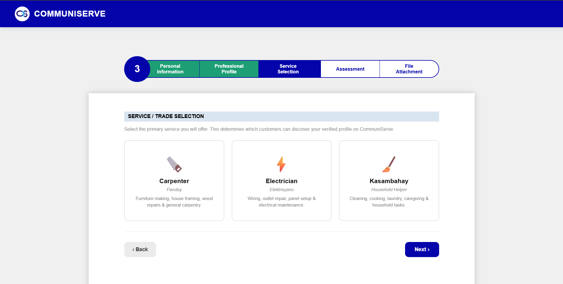 Service Selection